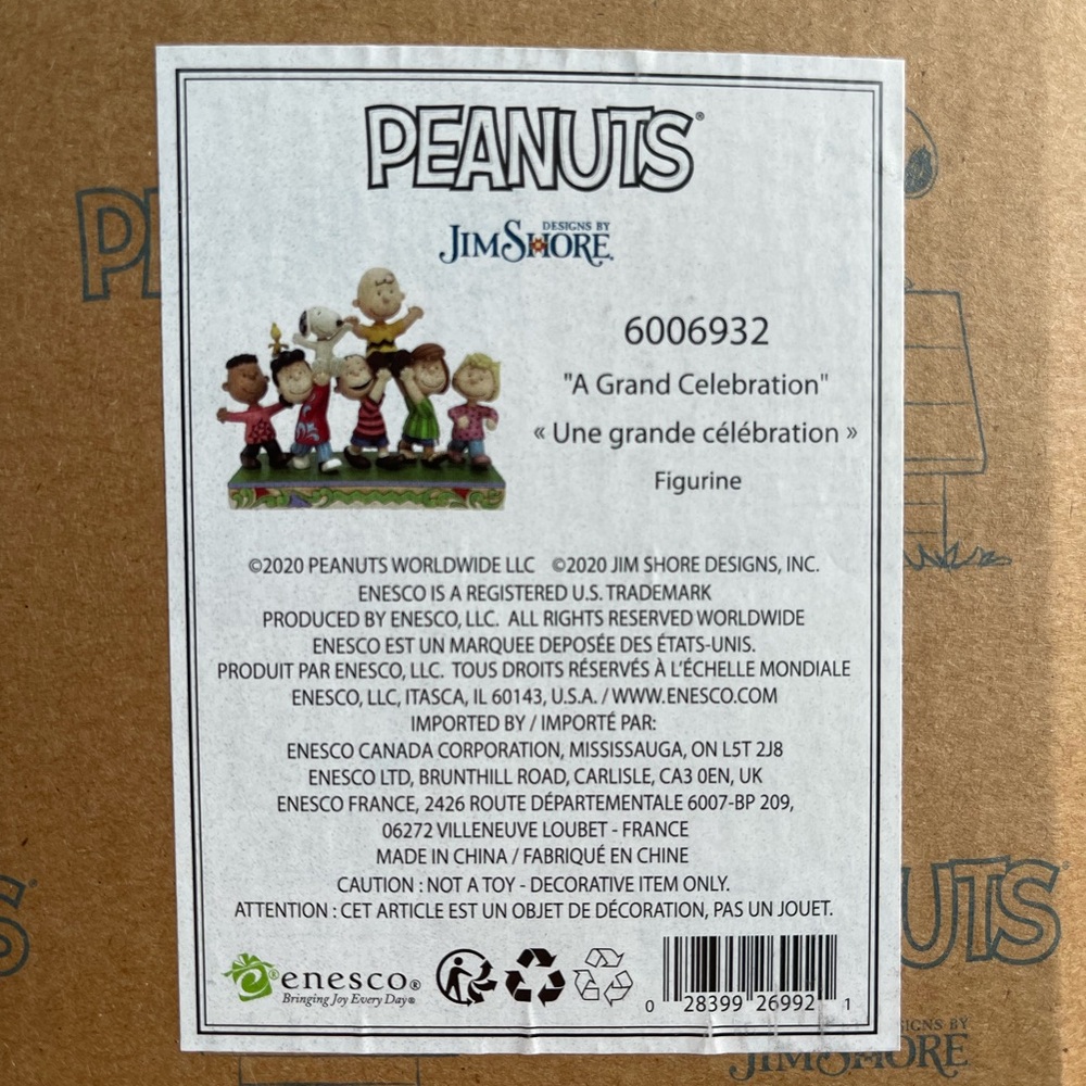 NWT Peanuts Character Figurine “A Grand Celebration” by Jim Shore - Picture 12 of 12